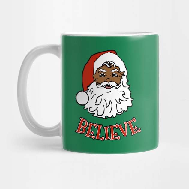 Black Santa Believe by JCD666